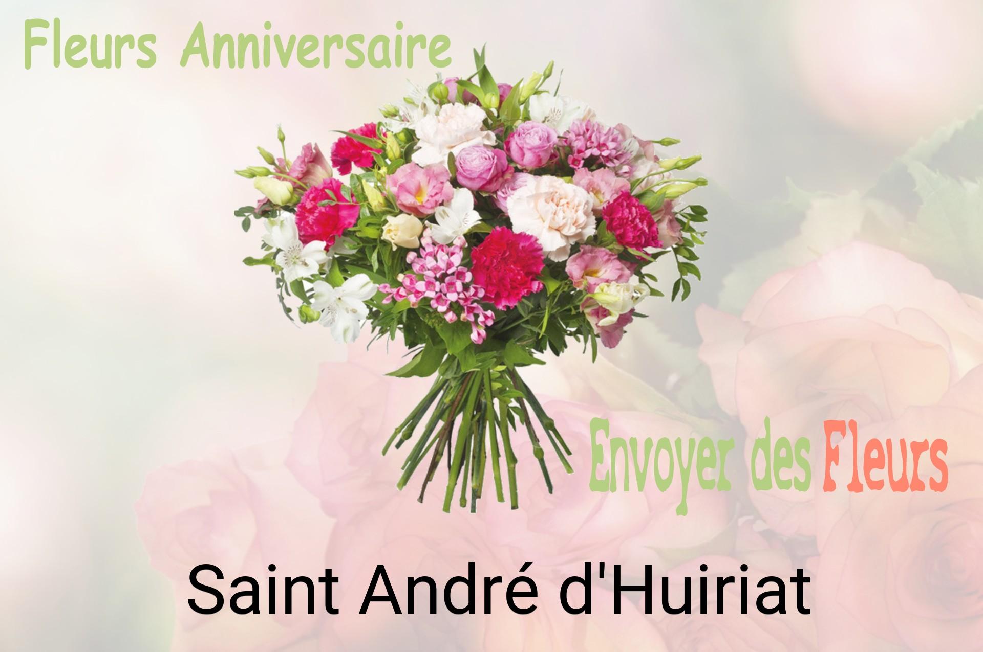 Bouquet de fleurs d’anniversaire livré à Saint-André-d'Huiriat