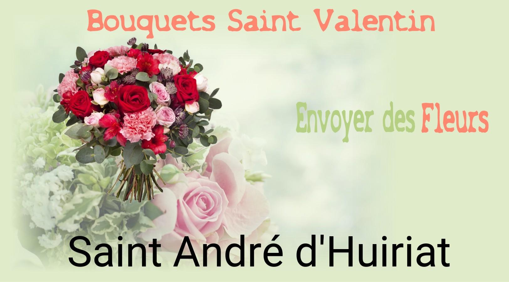 Roses de Saint-Valentin livrées à Saint-André-d'Huiriat